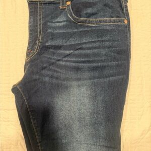 Men's True Religion Brand Relaxed Straight Blue Jeans